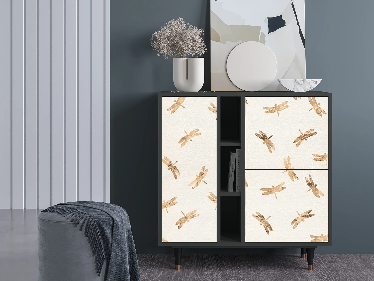 Buffet - 94х96х41 cm - BS5 - Nude Dragonflies, Anthracite