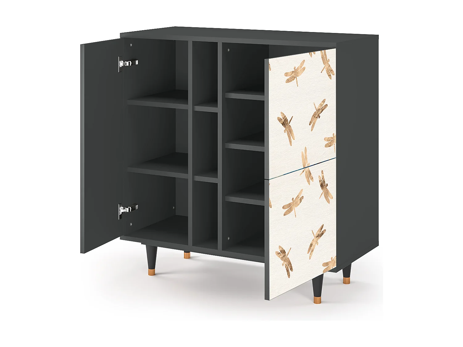 Buffet - 94х96х41 cm - BS5 - Nude Dragonflies, Anthracite