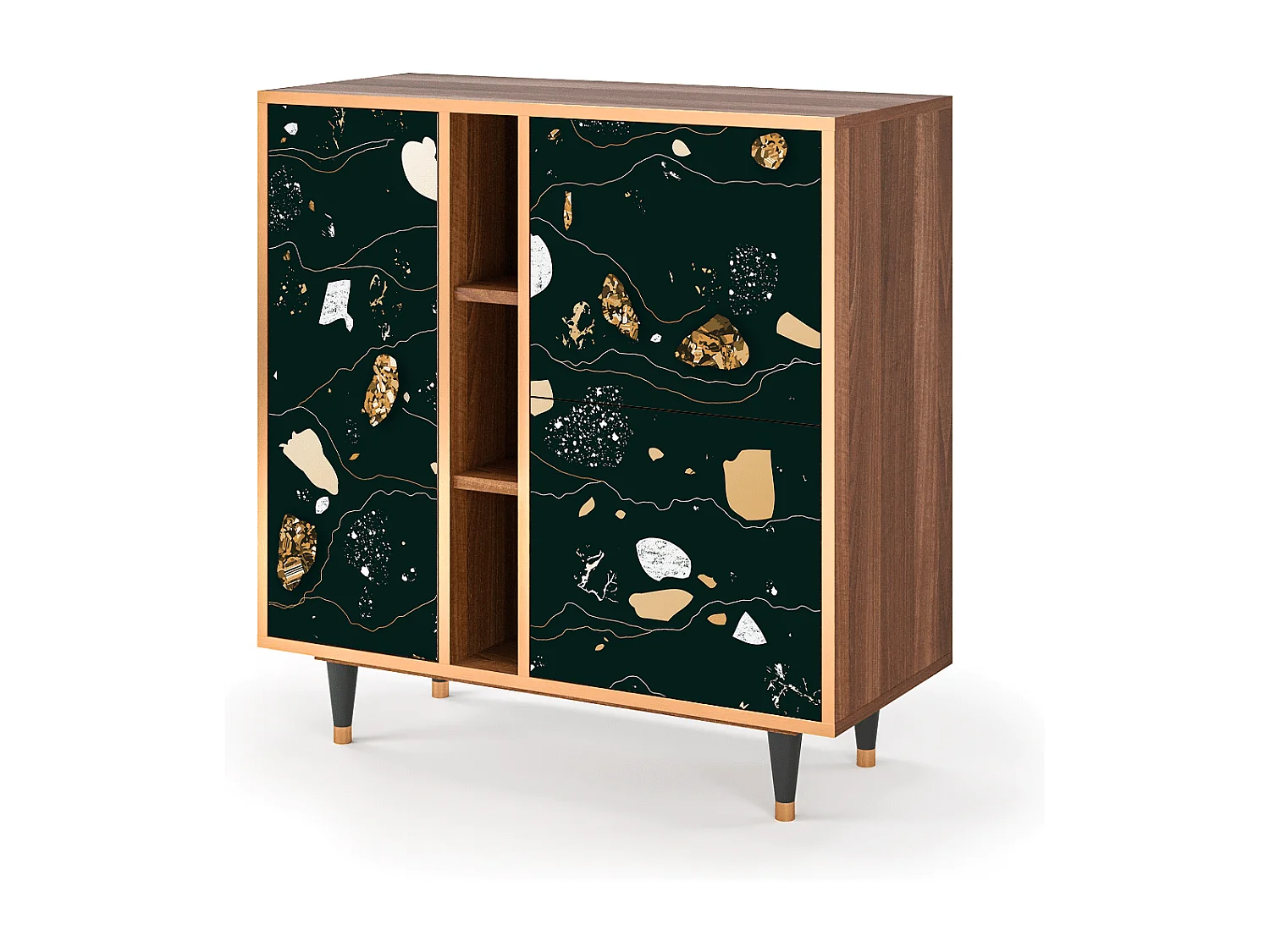 Buffet - 94х96х41 cm - BS5 - Space Rocks, Noyer