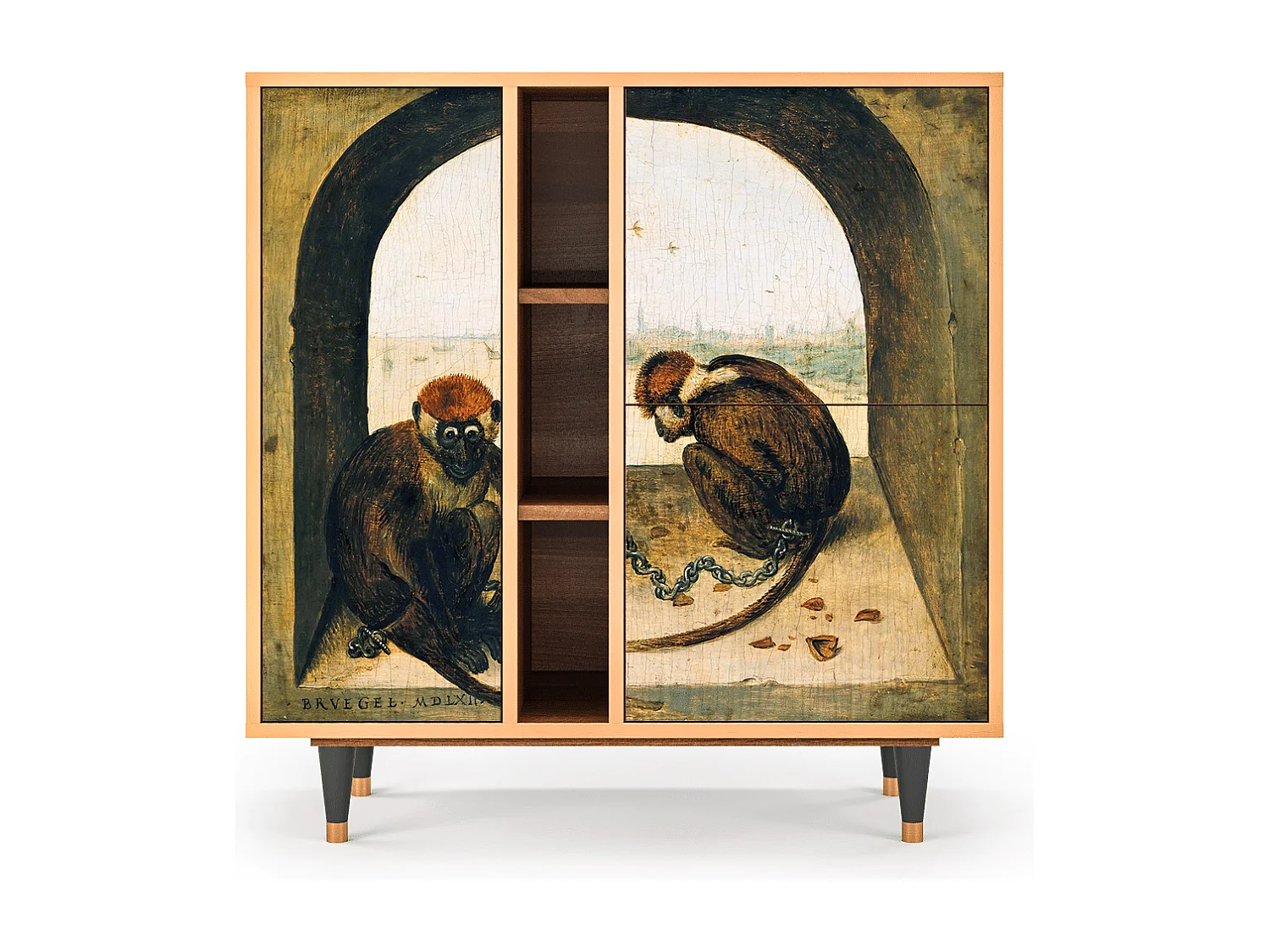 Buffet - 94х96х41 cm - BS5 - Two Monkeys, Noyer