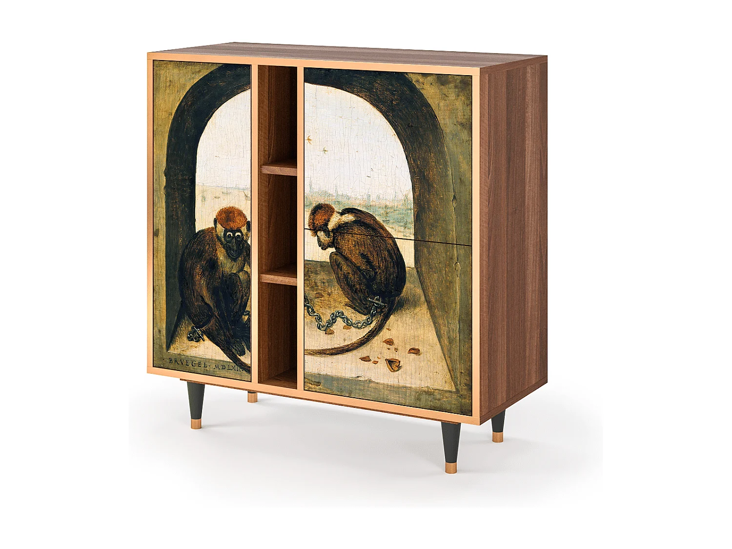 Buffet - 94х96х41 cm - BS5 - Two Monkeys, Noyer