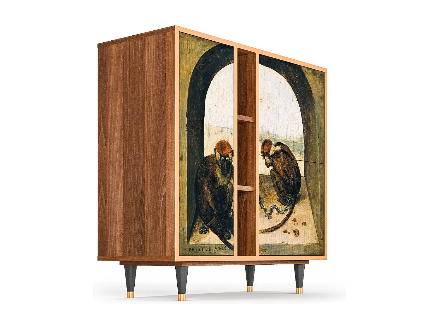 Buffet - 94х96х41 cm - BS5 - Two Monkeys, Noyer