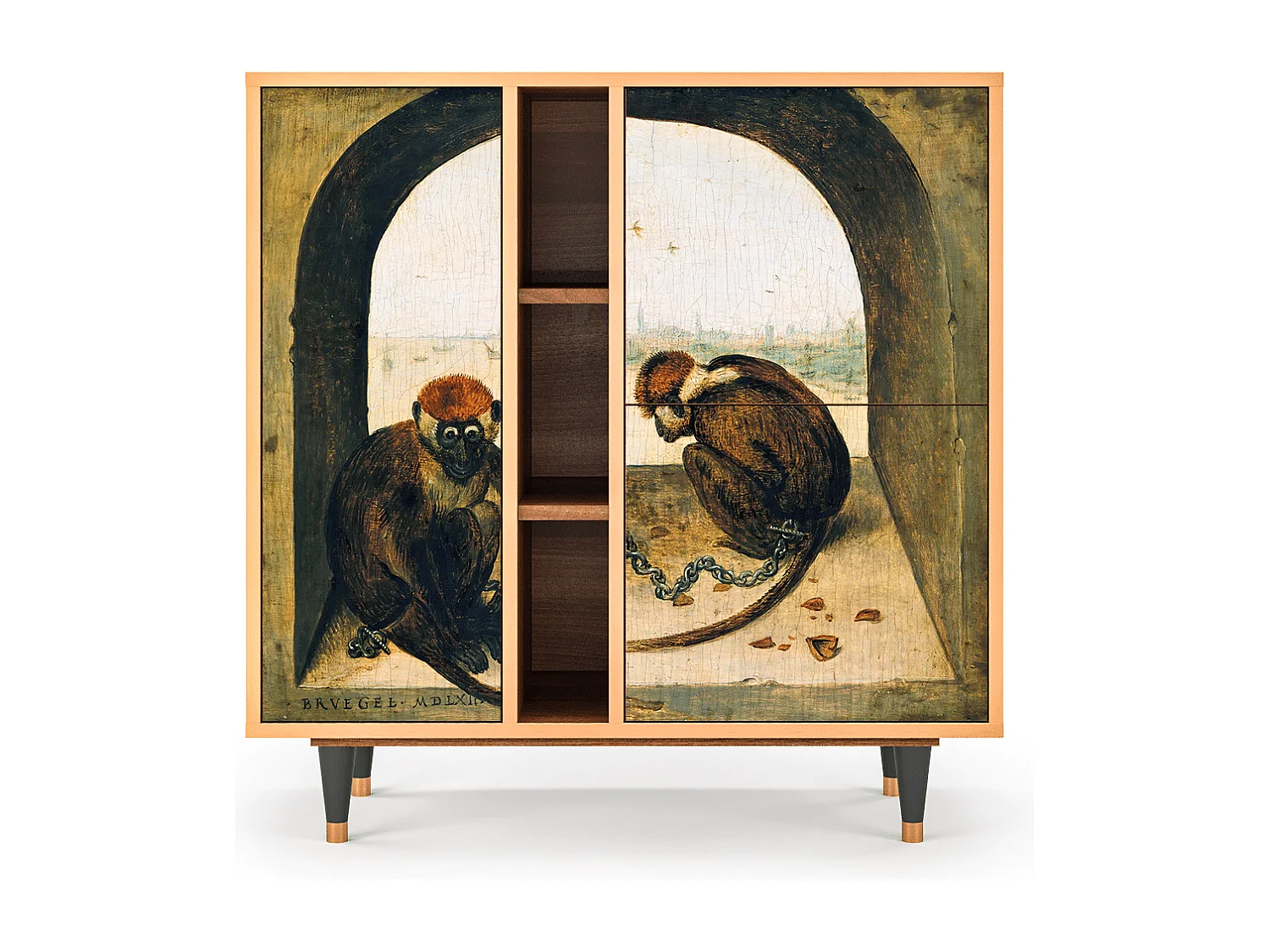 Buffet - 94х96х41 cm - BS5 - Two Monkeys, Noyer