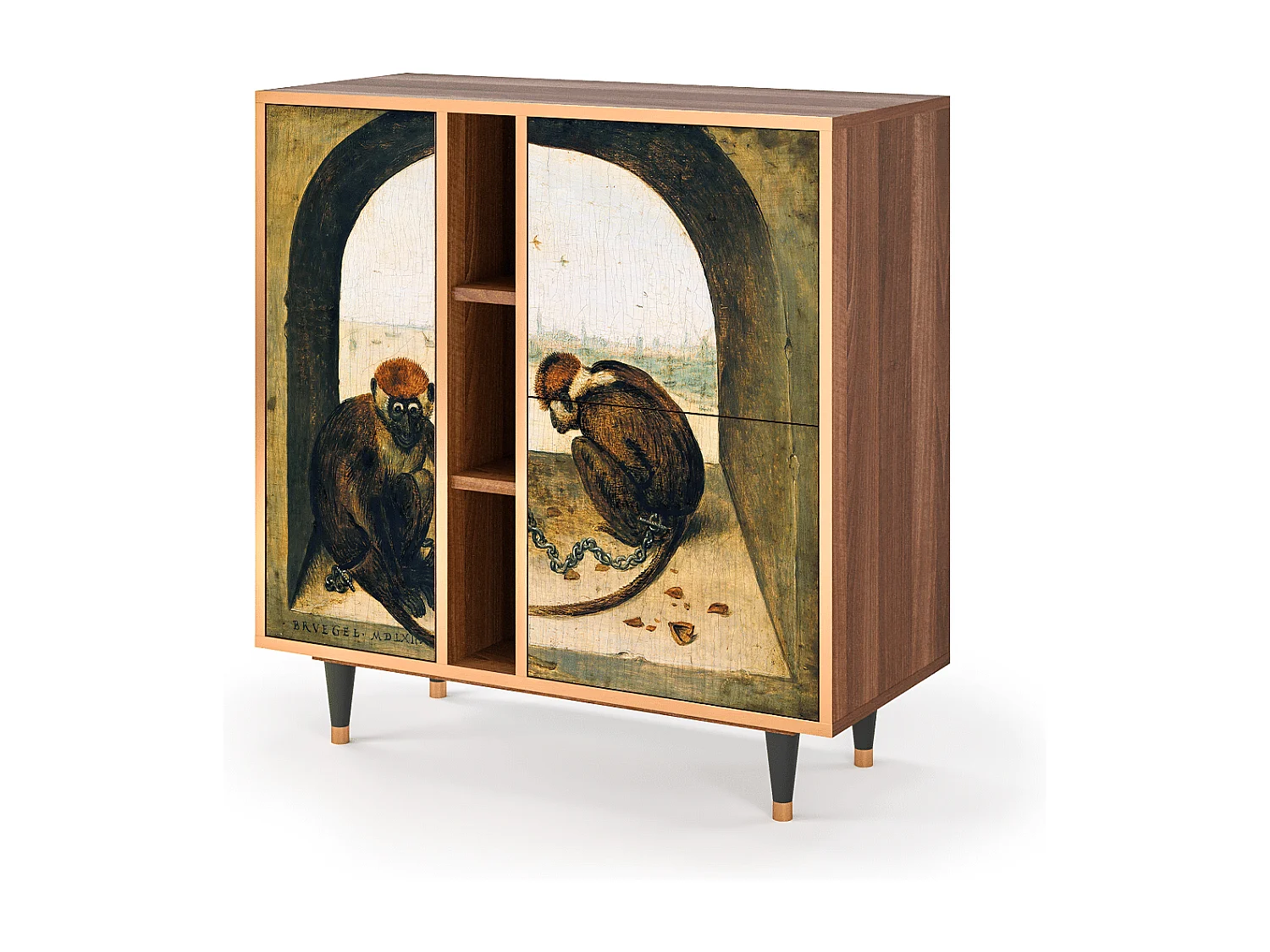 Buffet - 94х96х41 cm - BS5 - Two Monkeys, Noyer