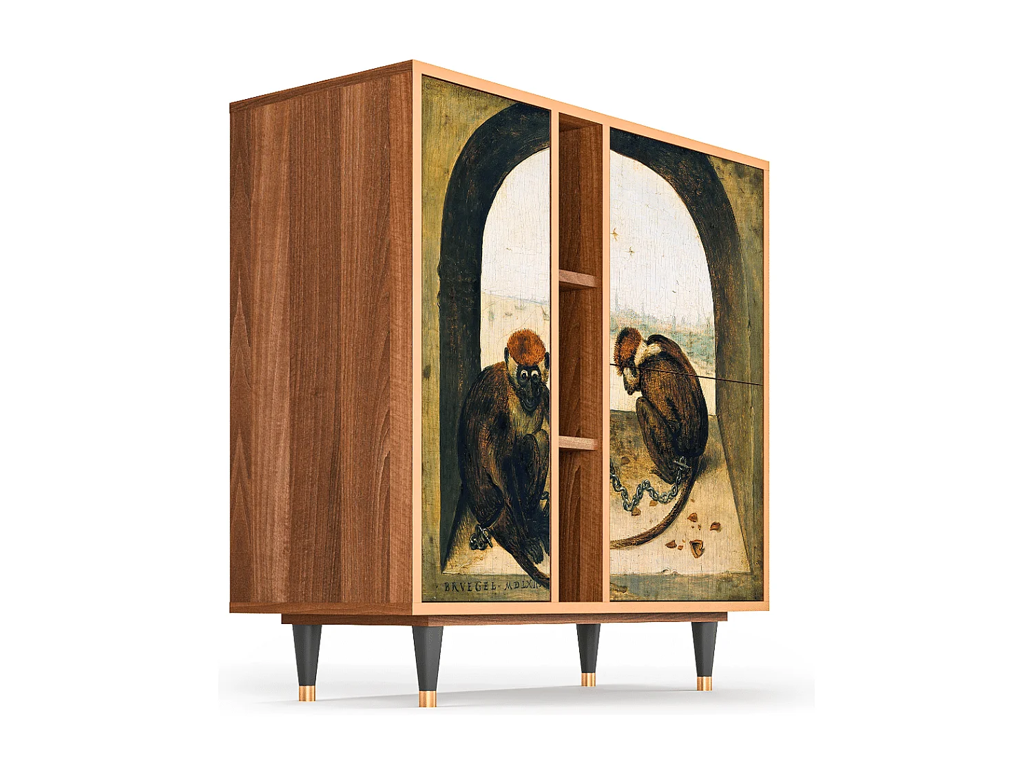 Buffet - 94х96х41 cm - BS5 - Two Monkeys, Noyer