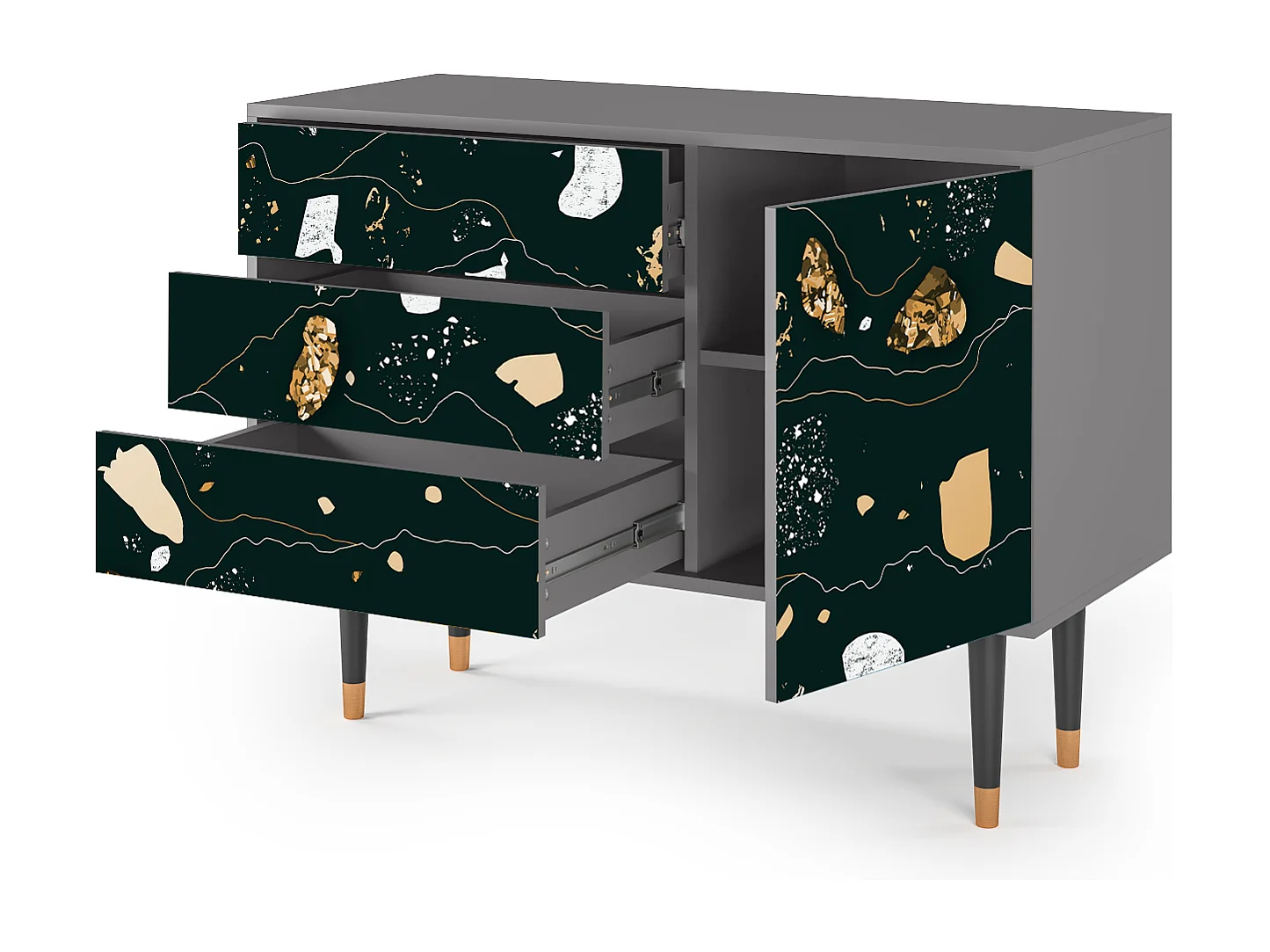 Credenza - 115х84х41 cm - S3 - Space Rocks, Grigio