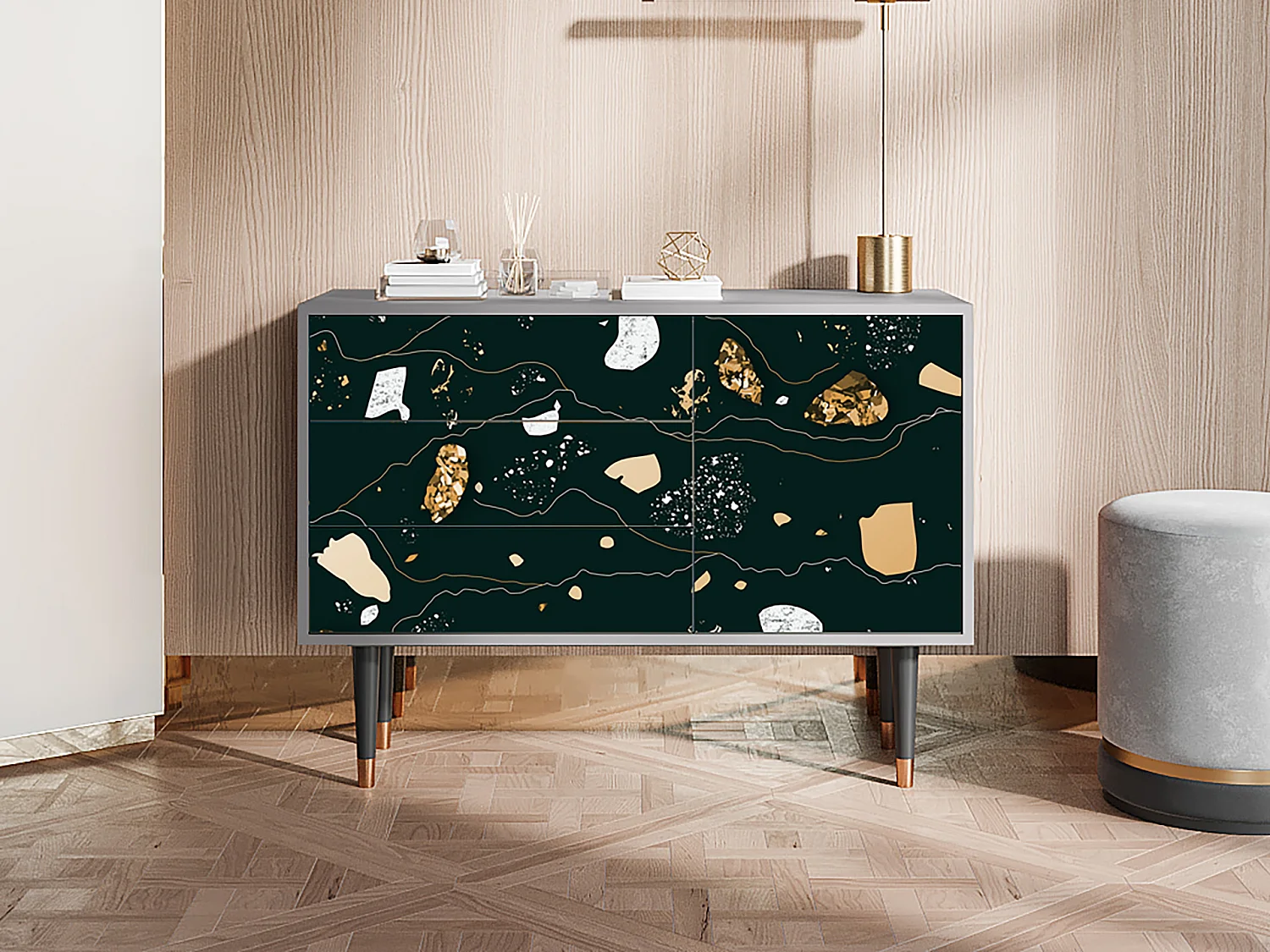 Credenza - 115х84х41 cm - S3 - Space Rocks, Grigio