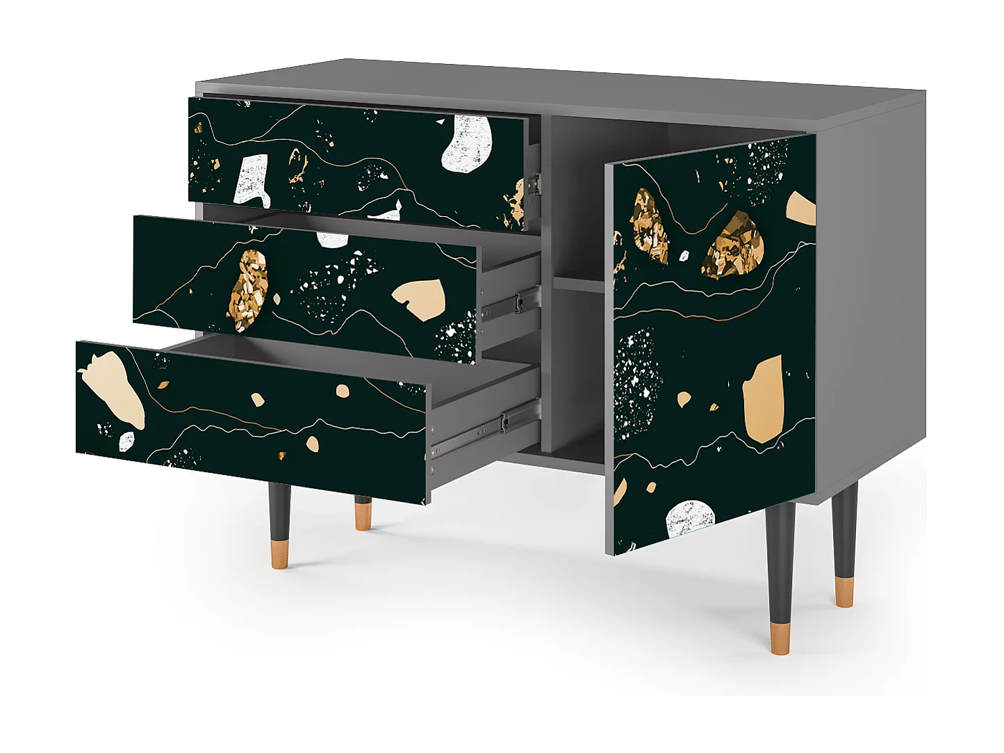 Credenza - 115х84х41 cm - S3 - Space Rocks, Grigio