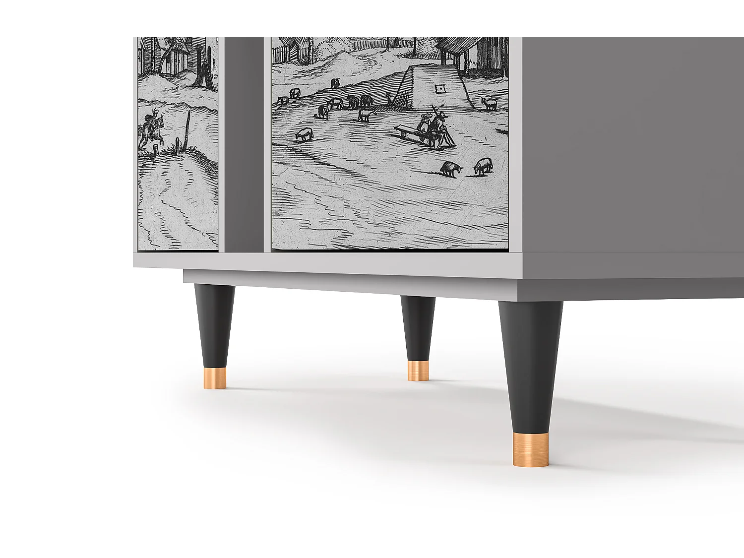 Dressoir - 94х96х41 cm - BS5 - Country Village, Grijs