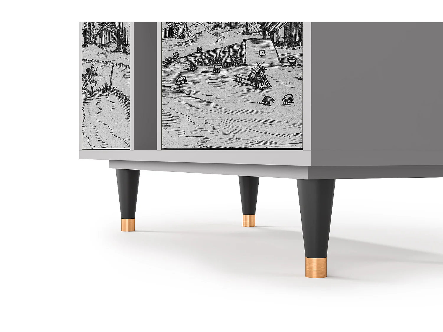 Buffet - 94х96х41 cm - BS5 - Country Village, Gris