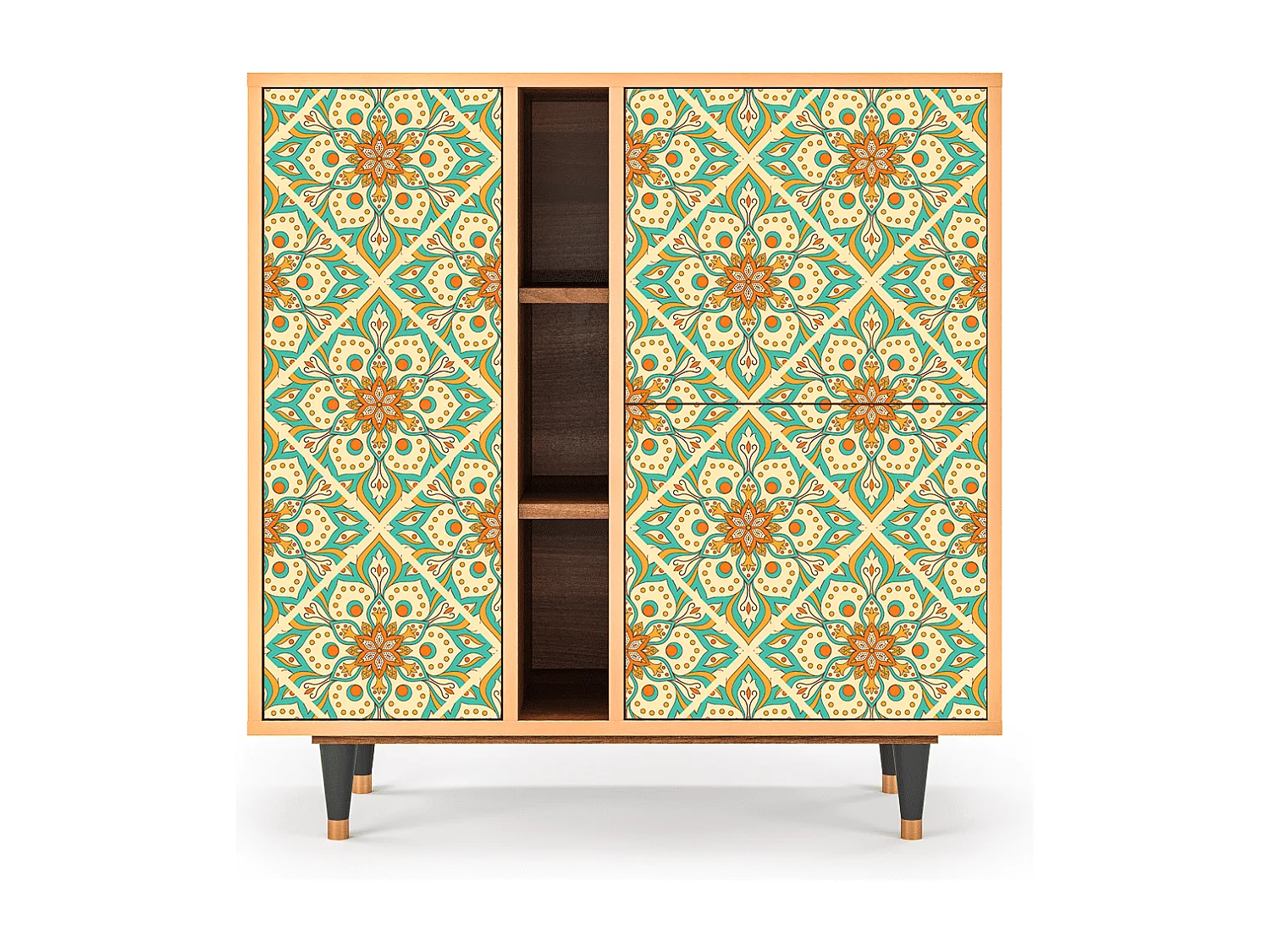 Credenza - 94х96х41 cm - BS5 - Hindu Daisy, Noce