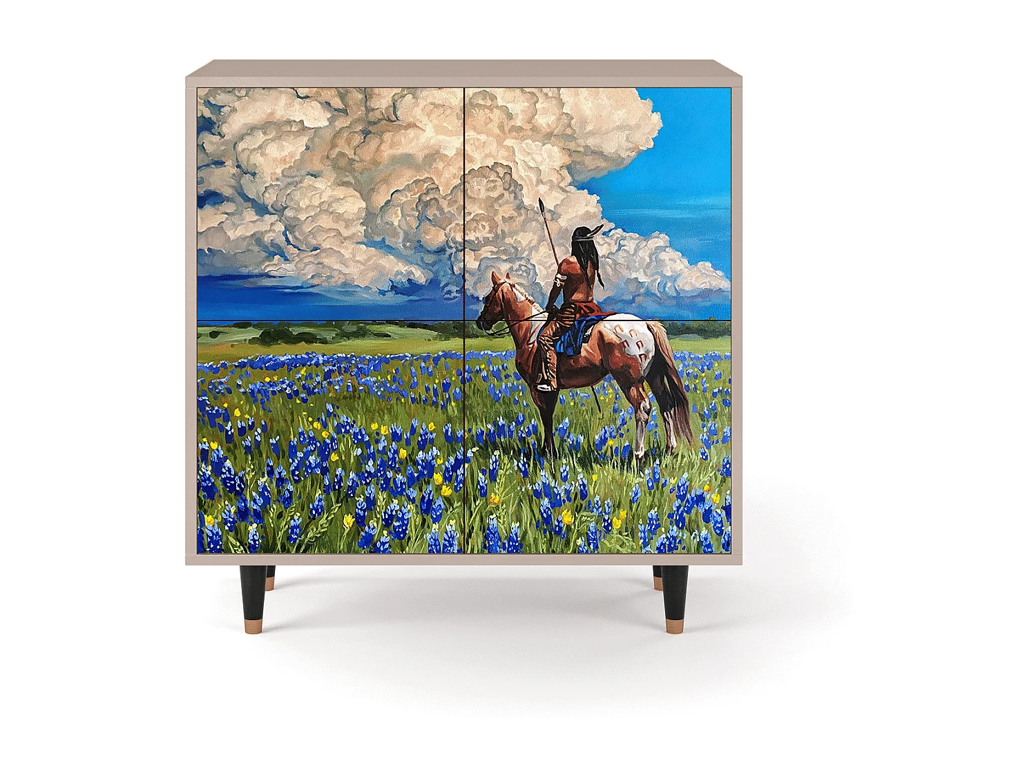 Dressoir - 94x96x48 cm - BS3 - Thunderheads by Dean, Latte