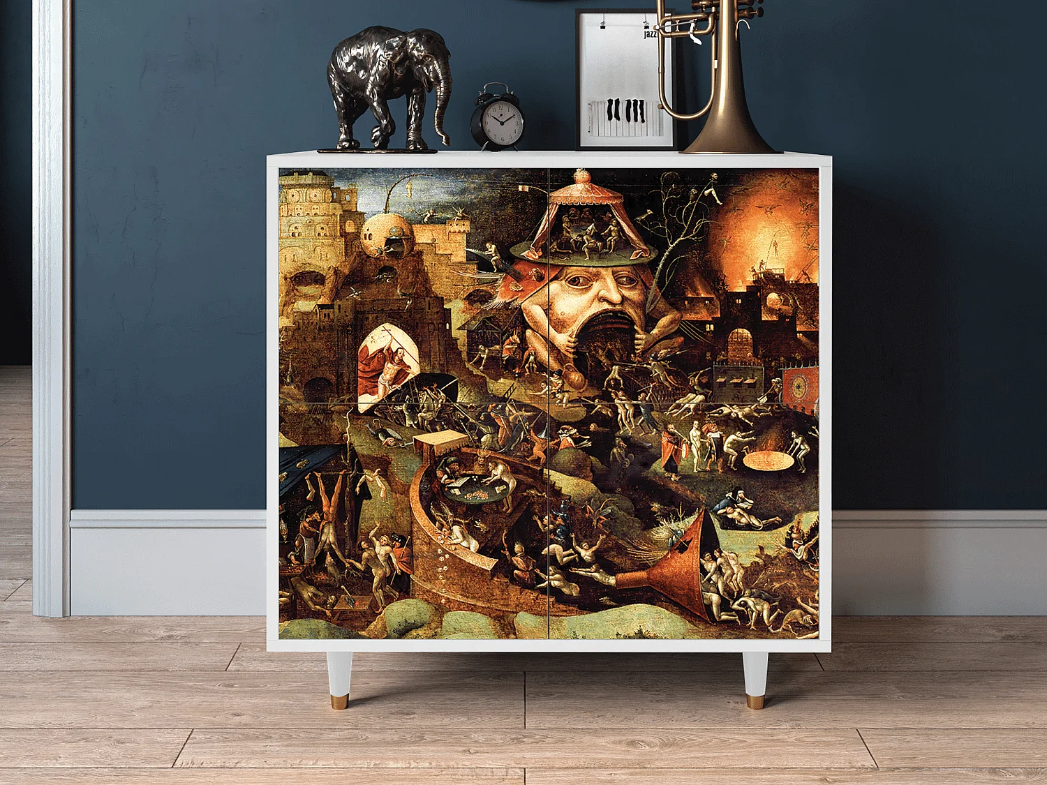 Dressoir - 94x96x48 cm - BS3 - Christ in Limbo, Wit