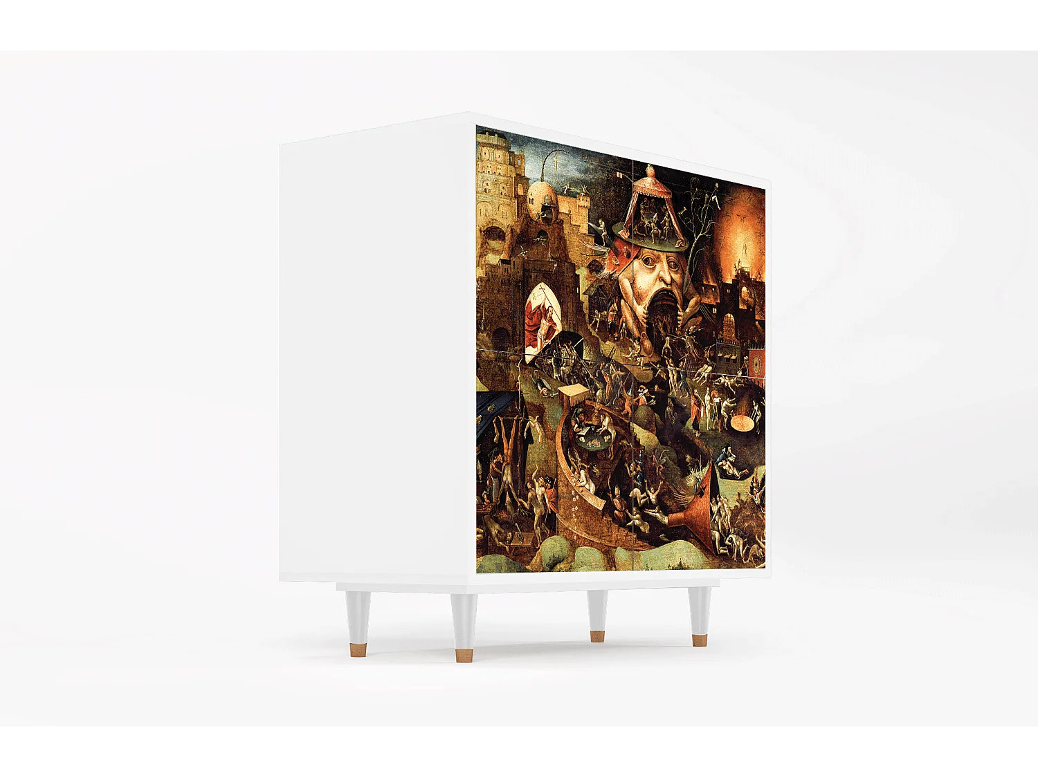 Dressoir - 94x96x48 cm - BS3 - Christ in Limbo, Wit