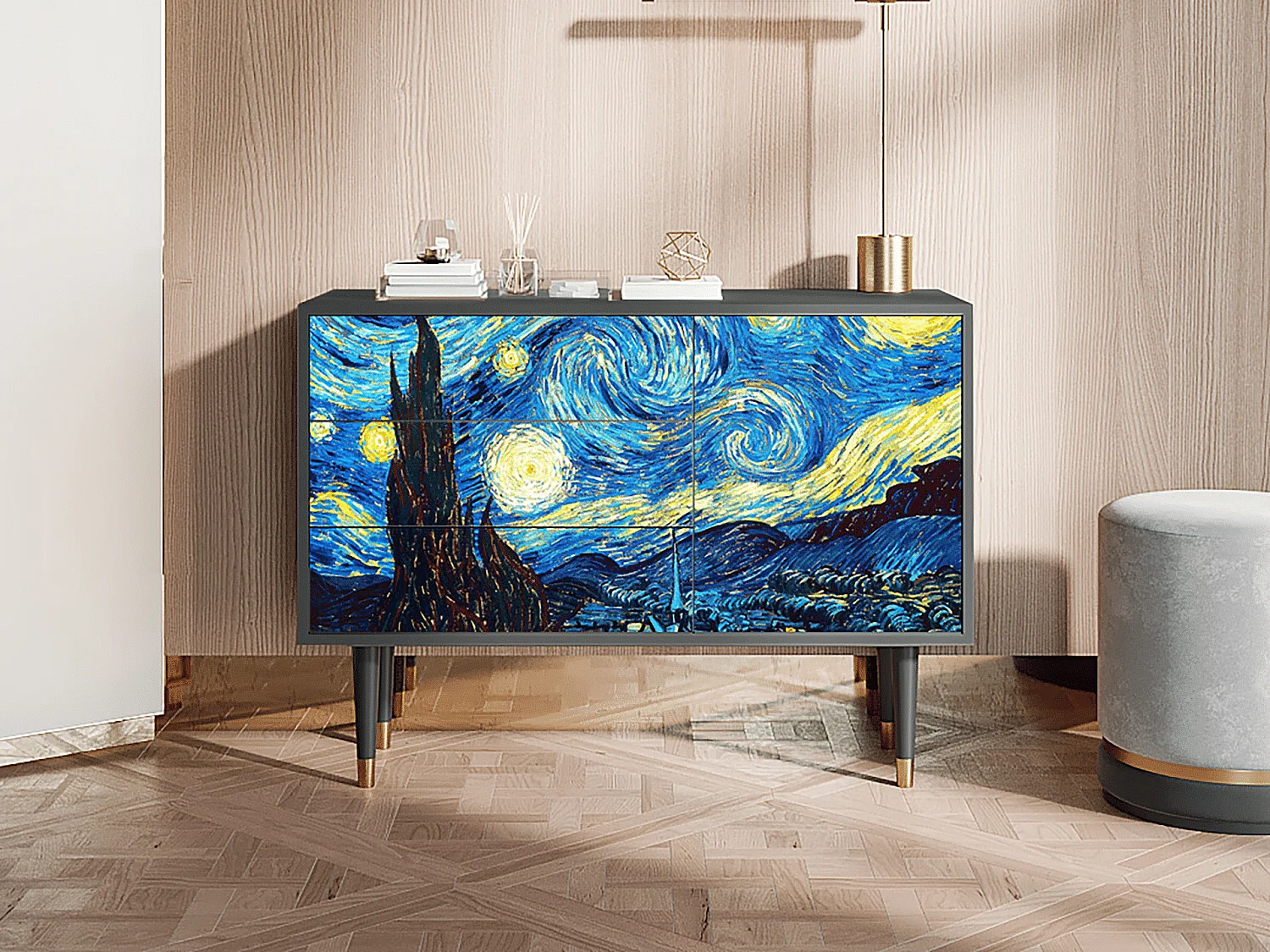 Buffet - 115х84х41 cm - S3 - The Starry Night  , Anthracite