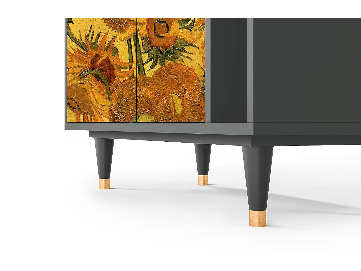 Credenza - 96х110х41 cm - BS6 - Sunflowers, Antracite