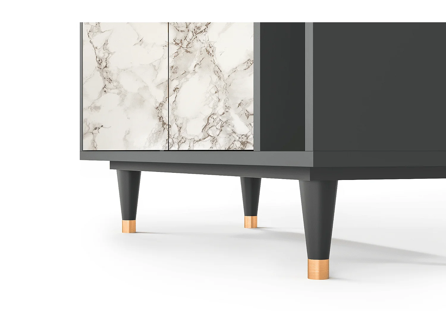 Buffet - 96х110х41 cm - BS6 - Milk Marble, Anthracite