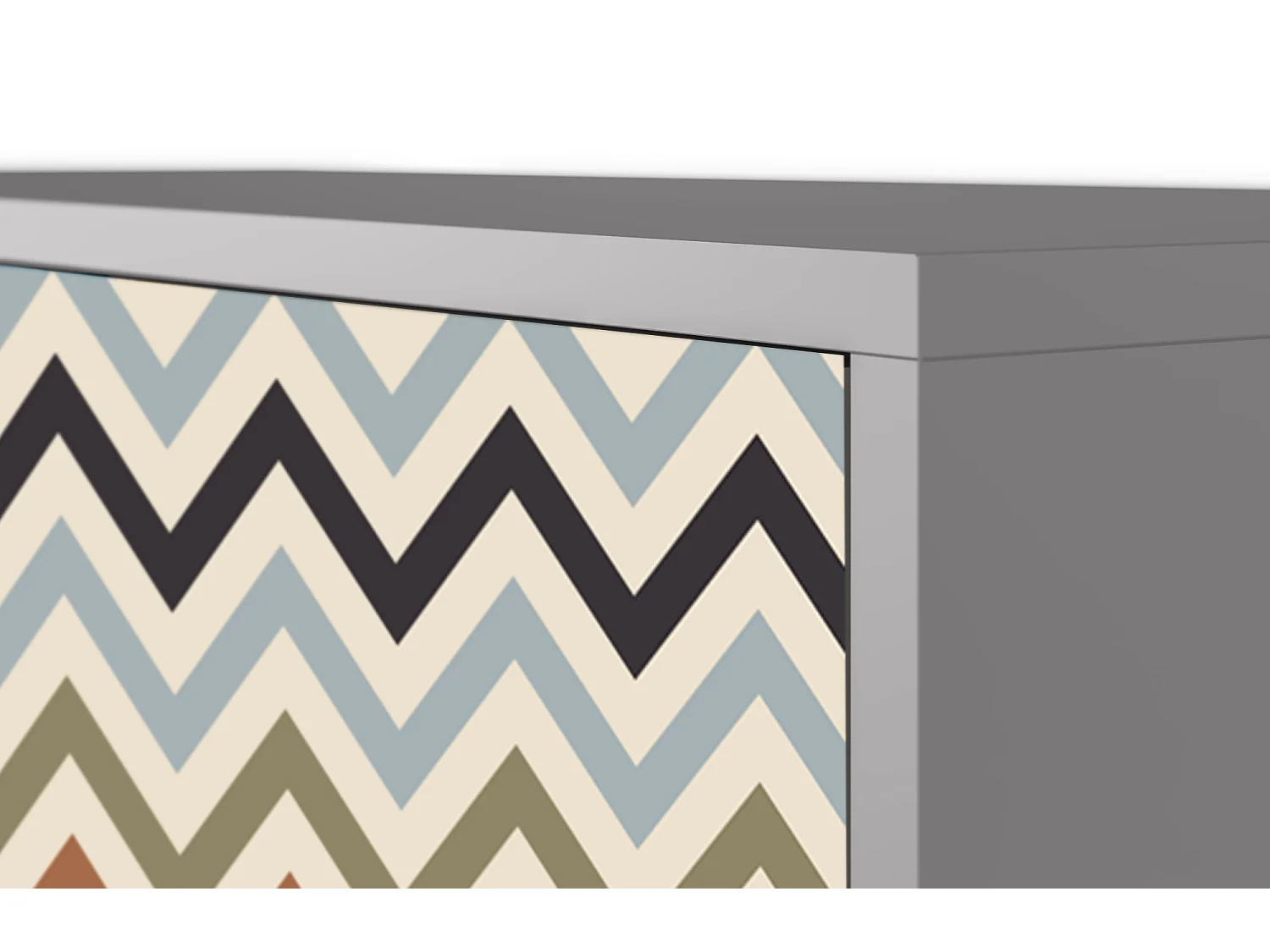 Aparador - 115х84х41 cm - S3 - Bright Ripple, Cinza