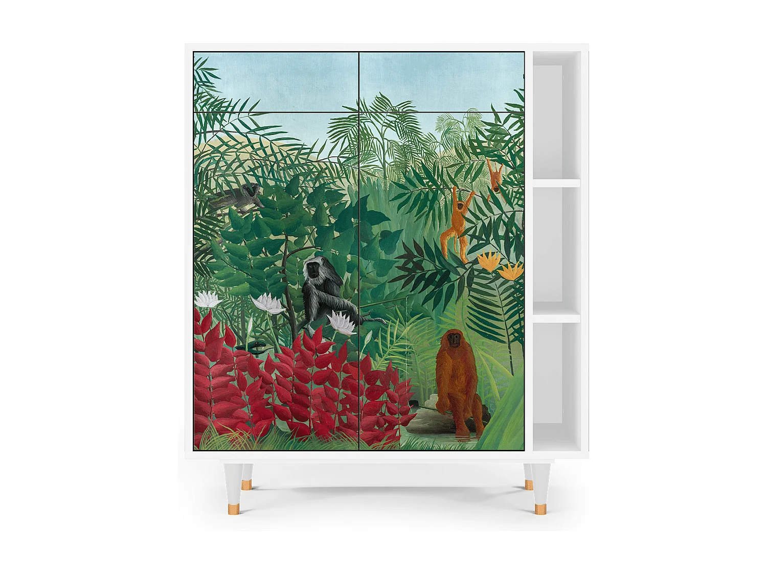 Buffet - 96х110х41 cm - BS6 - Jungles in Paris, Blanc