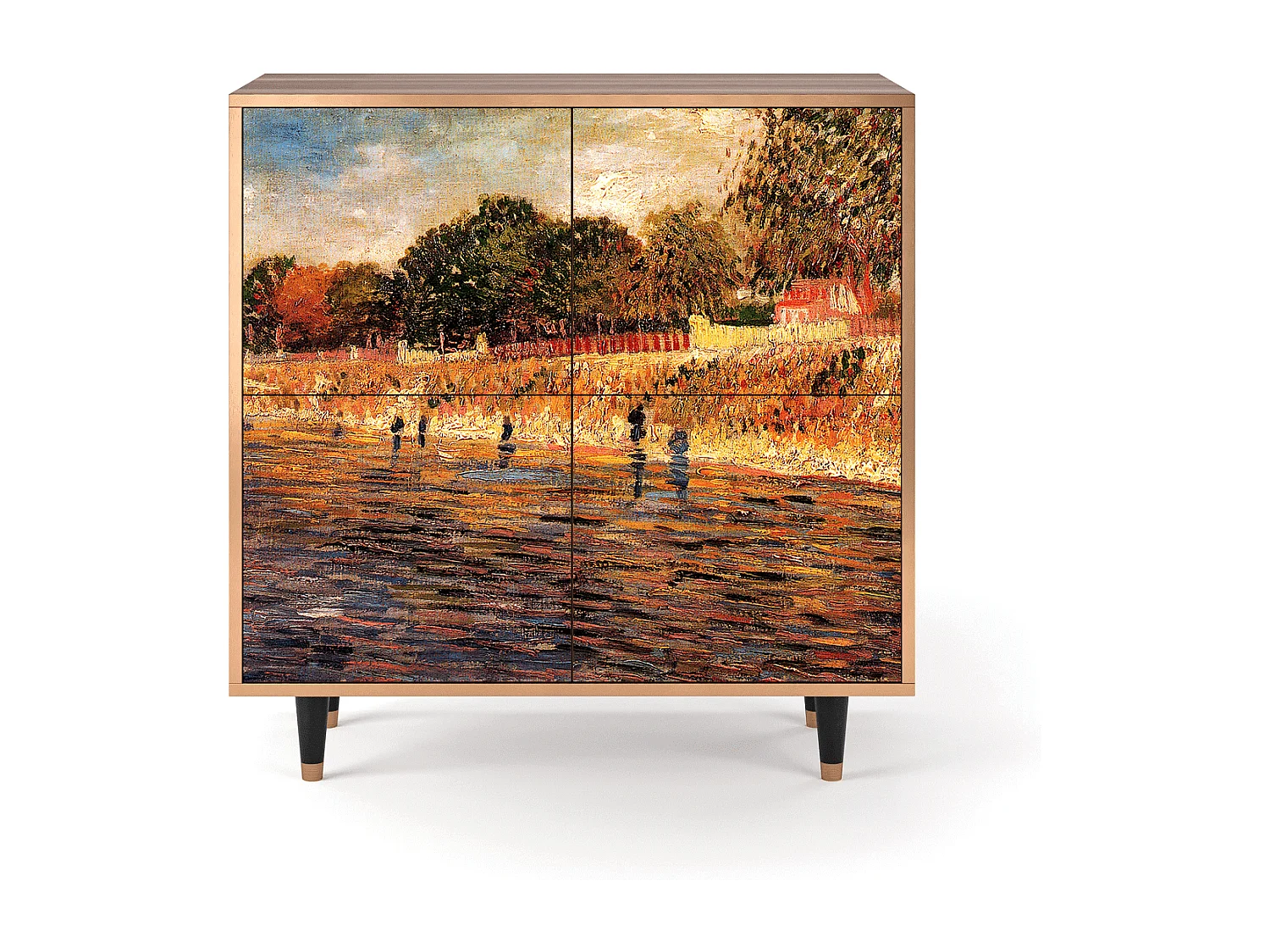 Buffet - 94x96x48 cm - BS3 - The Banks, Noyer