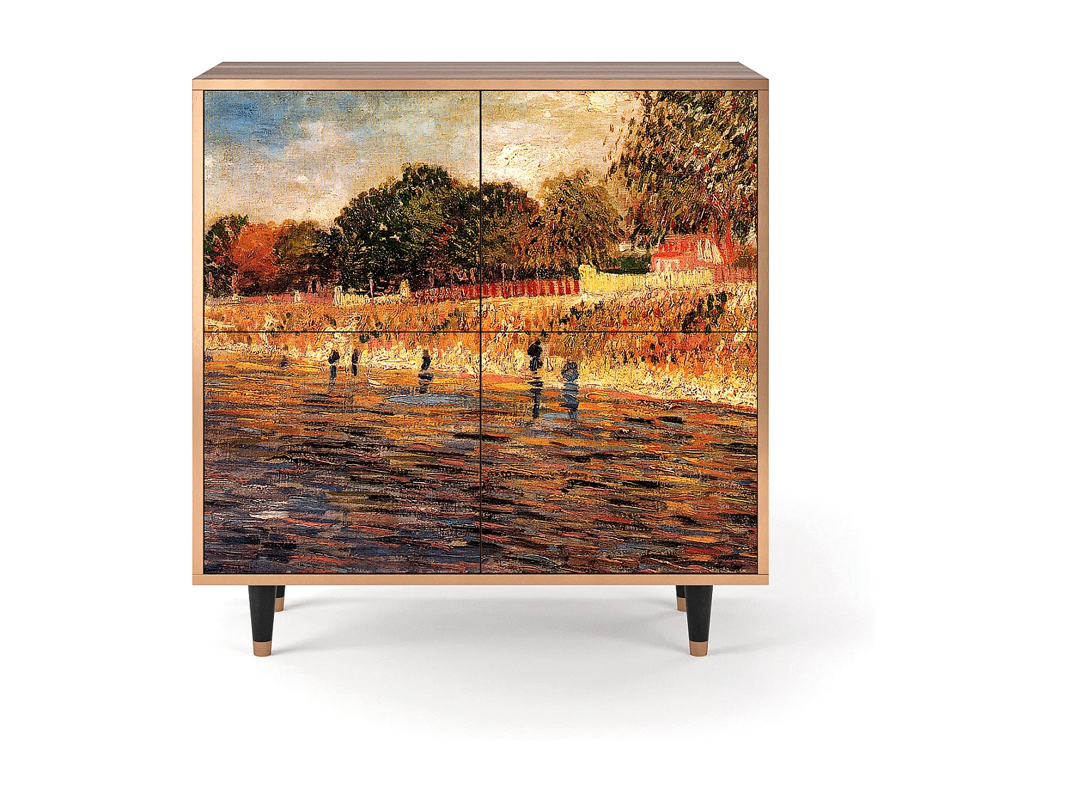 Buffet - 94x96x48 cm - BS3 - The Banks, Noyer