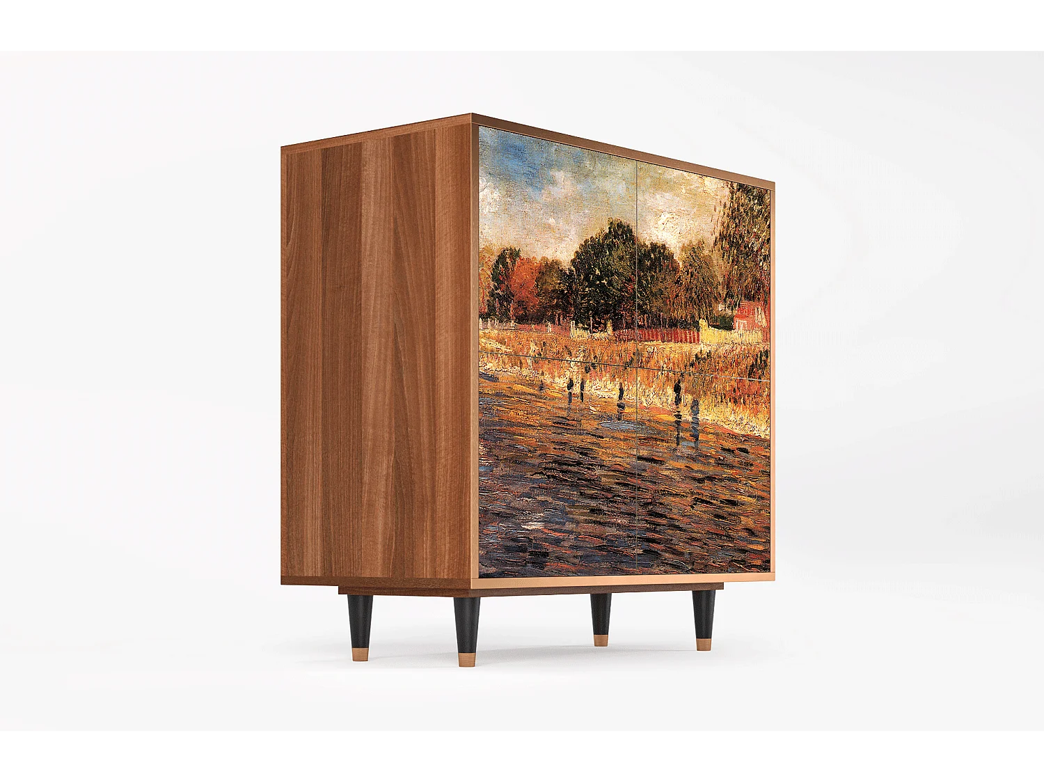 Buffet - 94x96x48 cm - BS3 - The Banks, Noyer