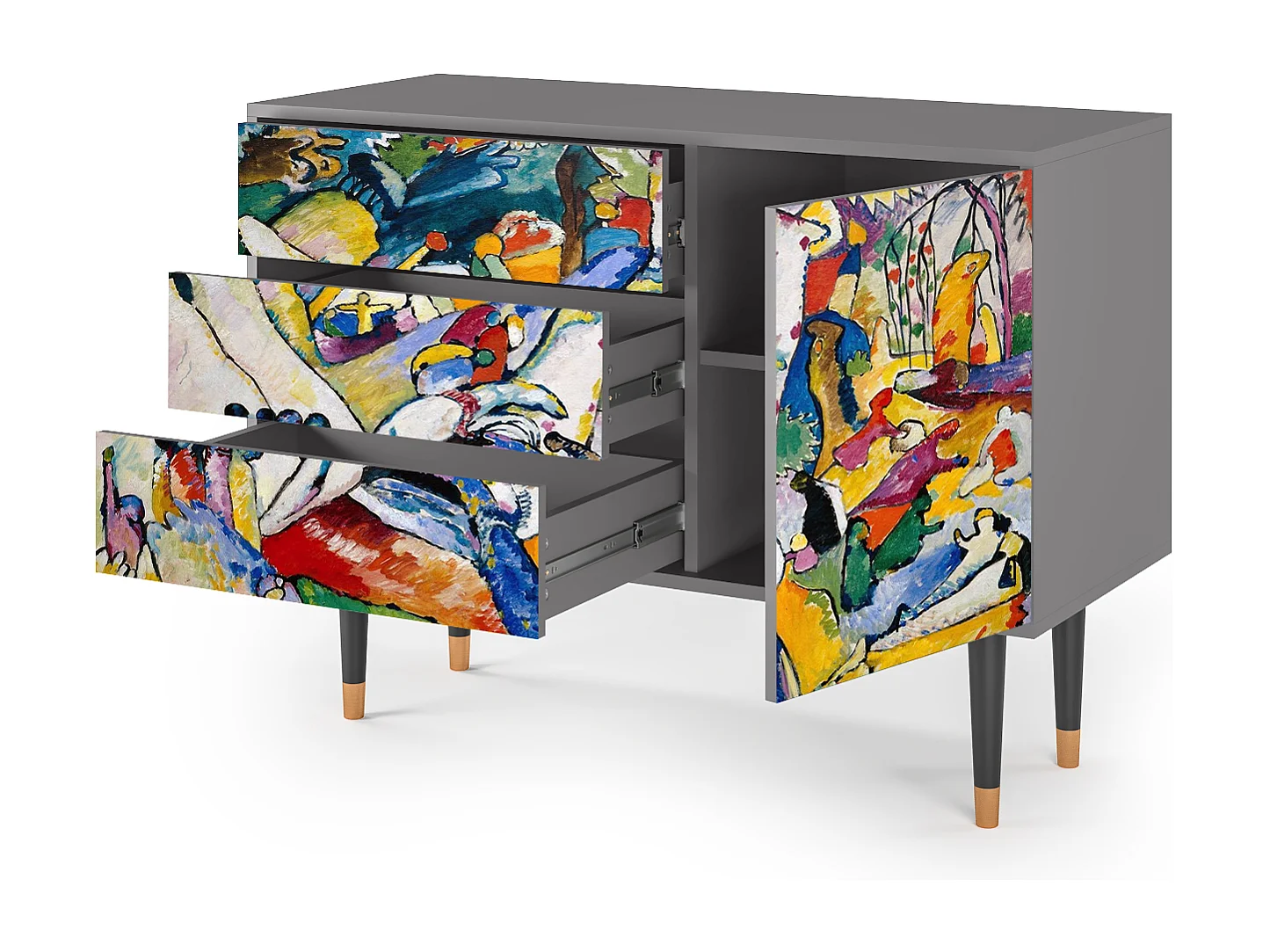 Buffet - 115х84х41 cm - S3 - Improvisation 26  , Gris