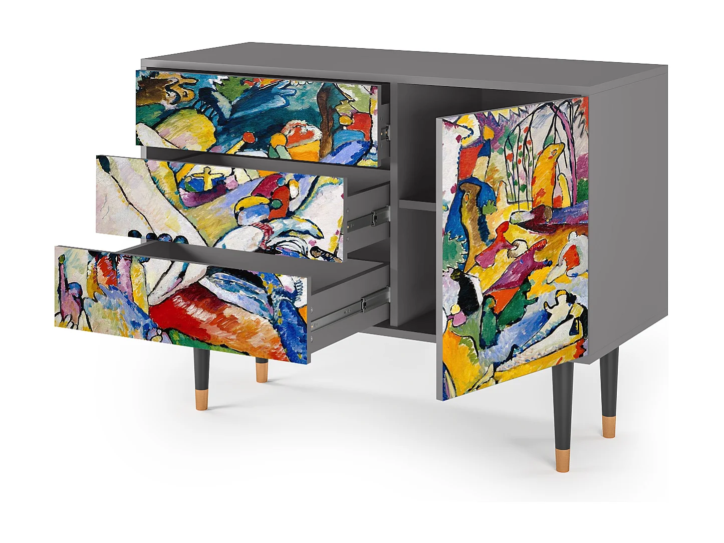 Buffet - 115х84х41 cm - S3 - Improvisation 26  , Gris