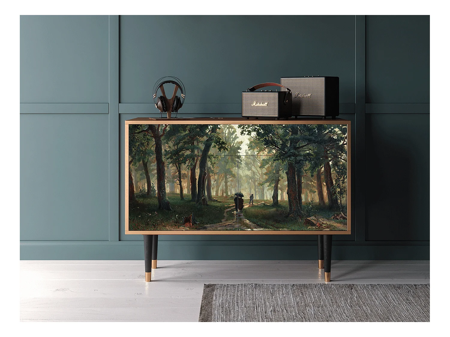 Aparador - 115x85x48 cm - BS4 -  Rain in the Oak Forest, Nogal