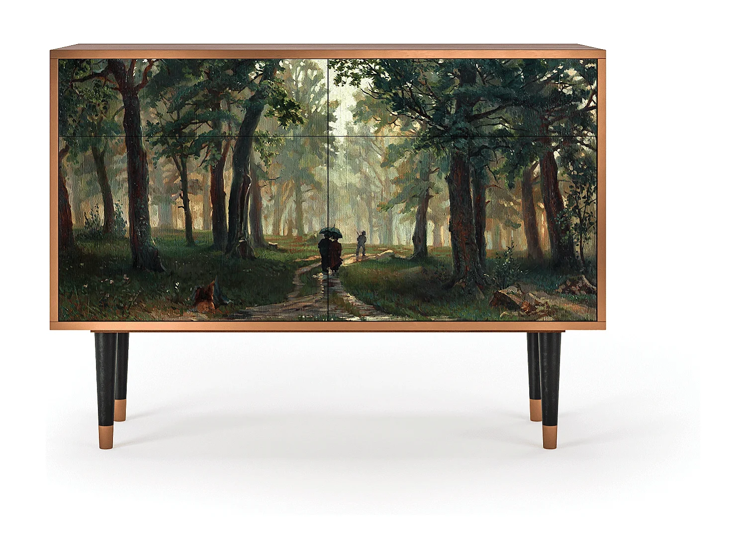 Buffet - 115x85x48 cm - BS4 -  Rain in the Oak Forest, Noyer