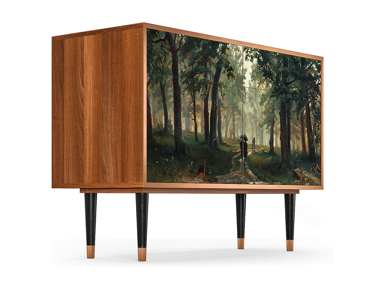 Buffet - 115x85x48 cm - BS4 -  Rain in the Oak Forest, Noyer