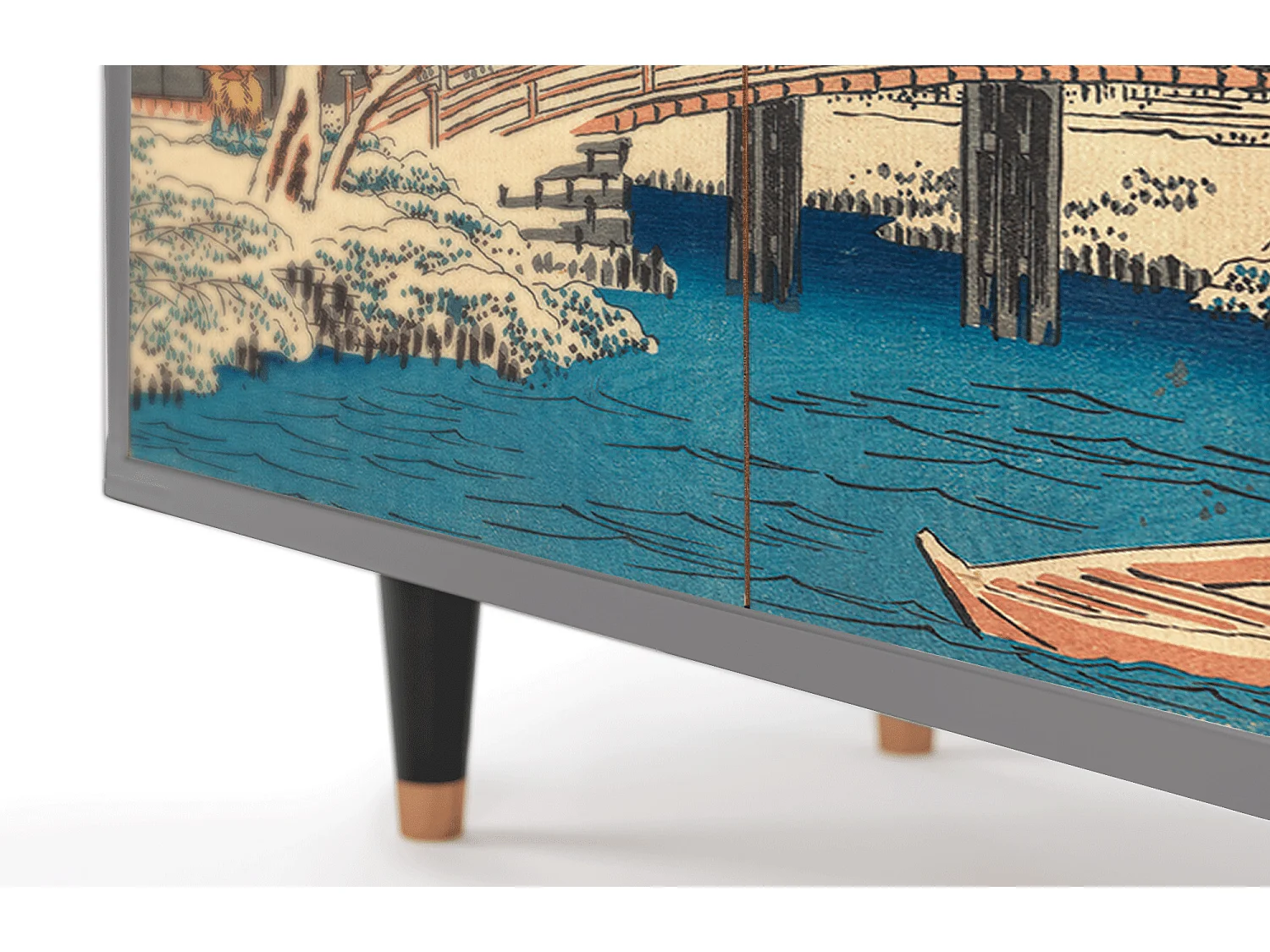 Kredens - 94x96x48 cm - BS3 - Katabira River, Szary