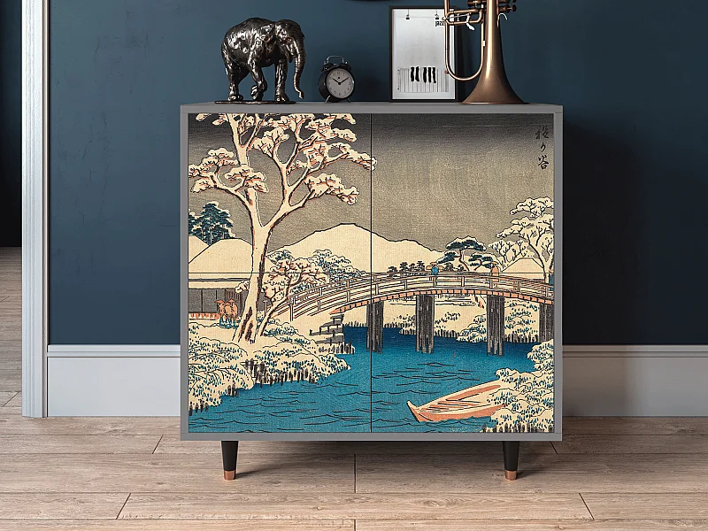 Sideboard - 94x96x48 cm - BS3 - Katabira River, Grau