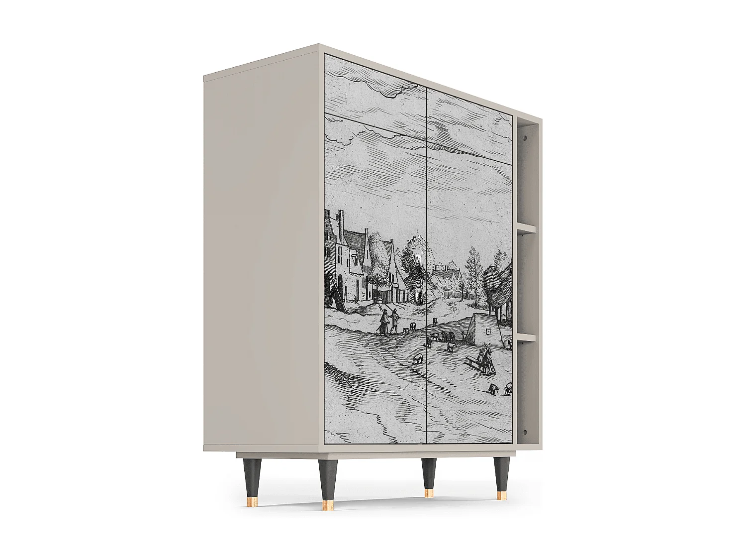 Aparador - 96х110х41 cm - BS6 - Country Village, Arena