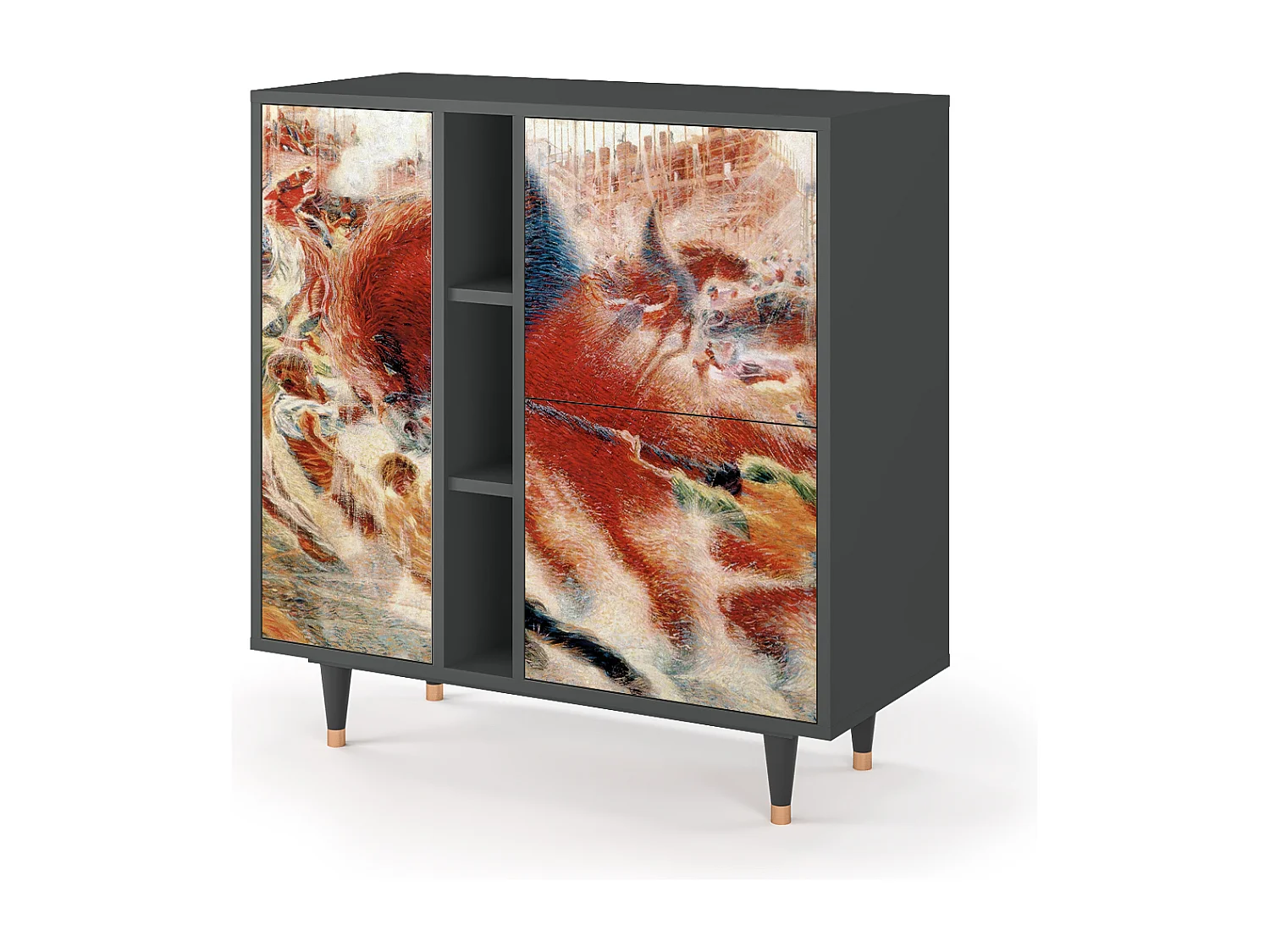 Sideboard - 94х96х41 cm - BS5 - The City Rises, Anthrazit