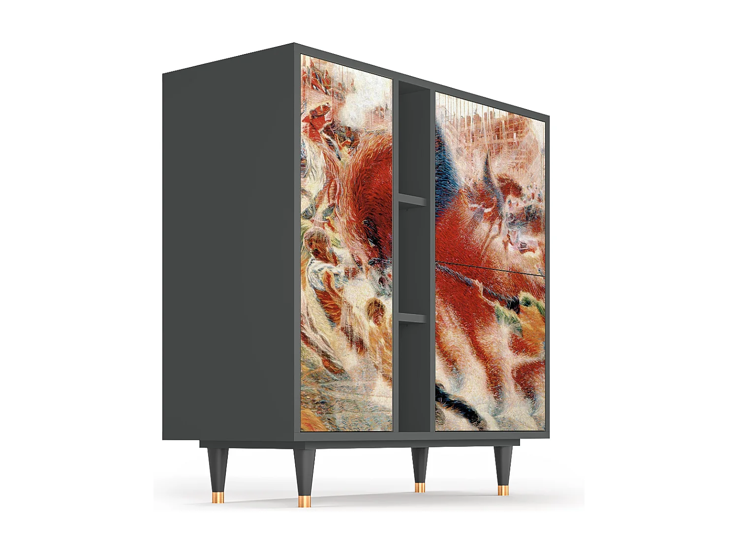 Sideboard - 94х96х41 cm - BS5 - The City Rises, Anthrazit