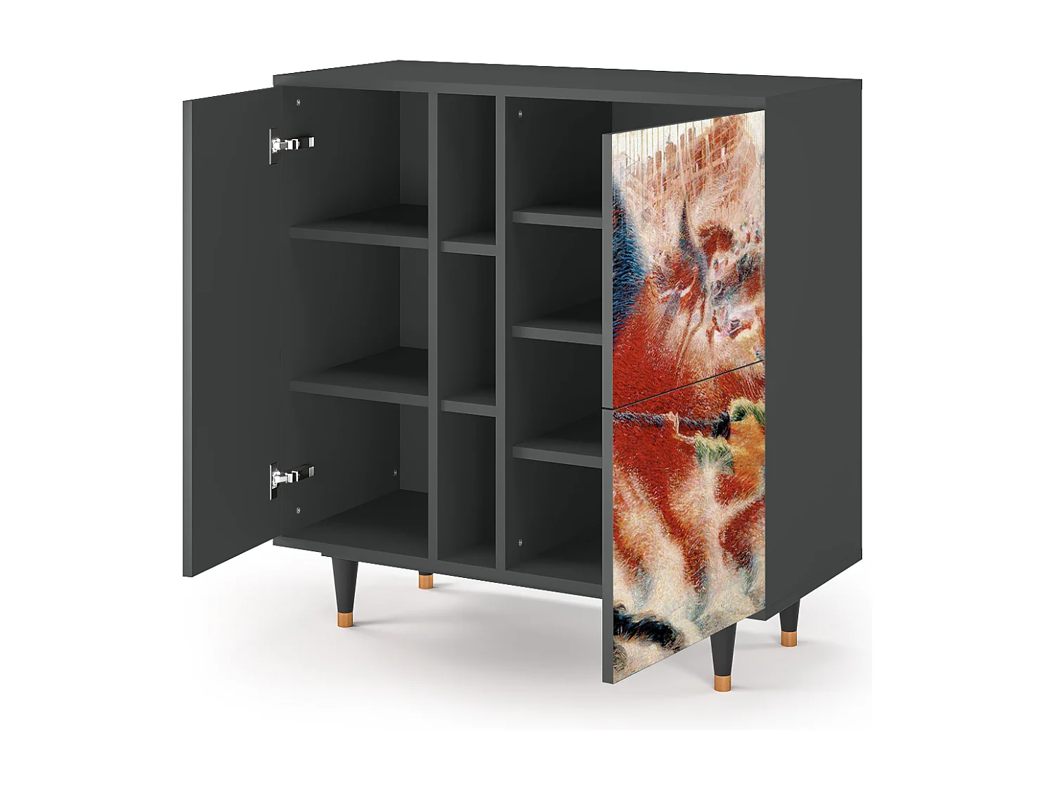Sideboard - 94х96х41 cm - BS5 - The City Rises, Anthrazit
