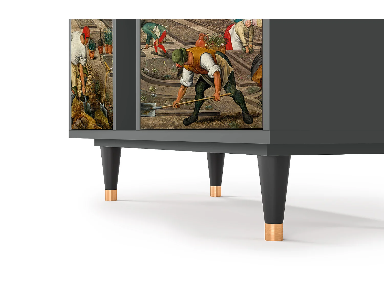 Kredens - 94х96х41 cm - BS5 - The Younger - Spring, Antracyt