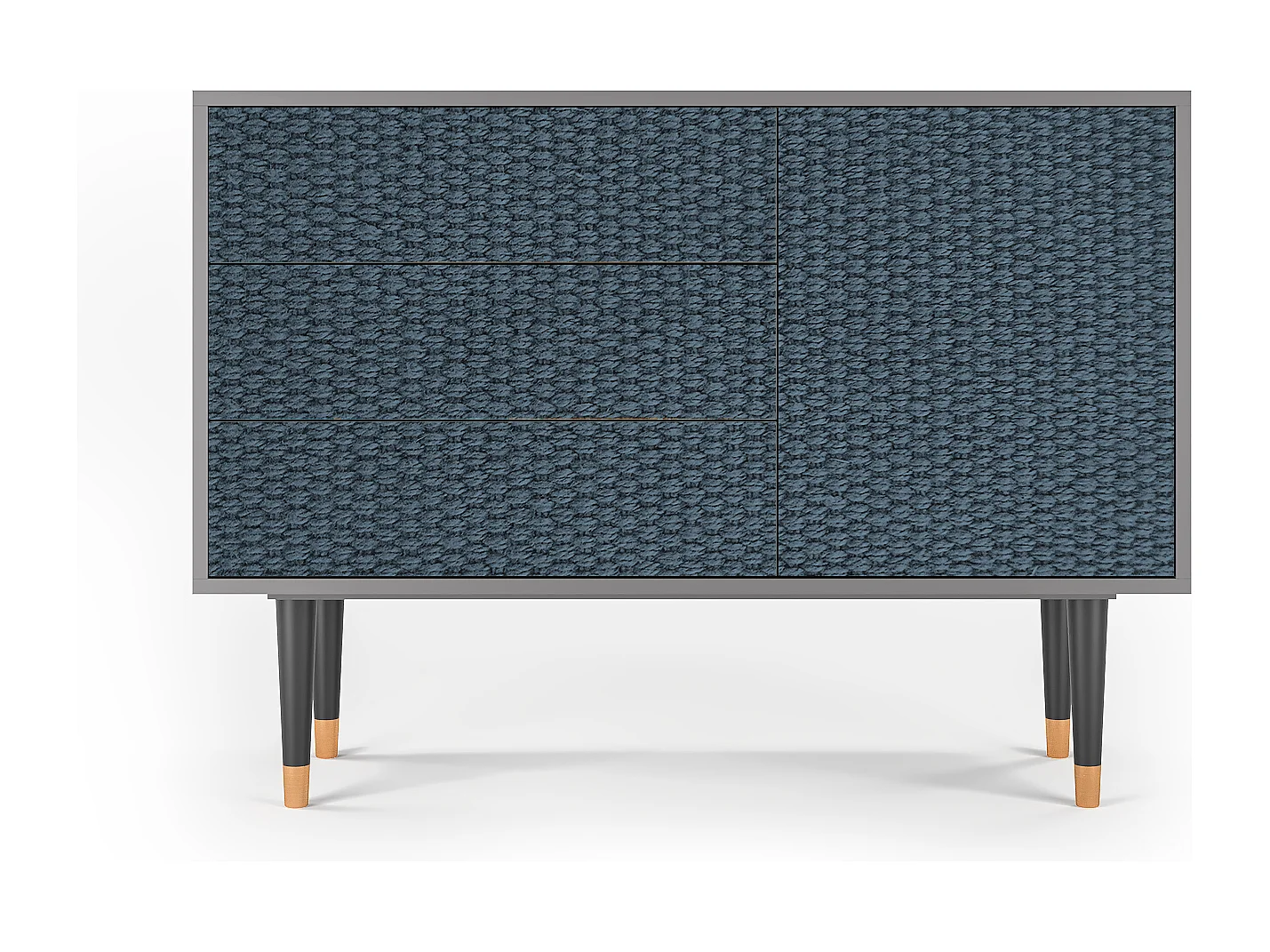 Dressoir - 115х84х41 cm - S3 - Knitted Pattern, Grijs