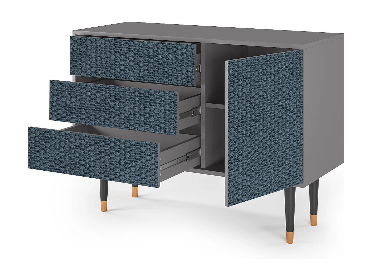 Buffet - 115х84х41 cm - S3 - Knitted Pattern, Gris