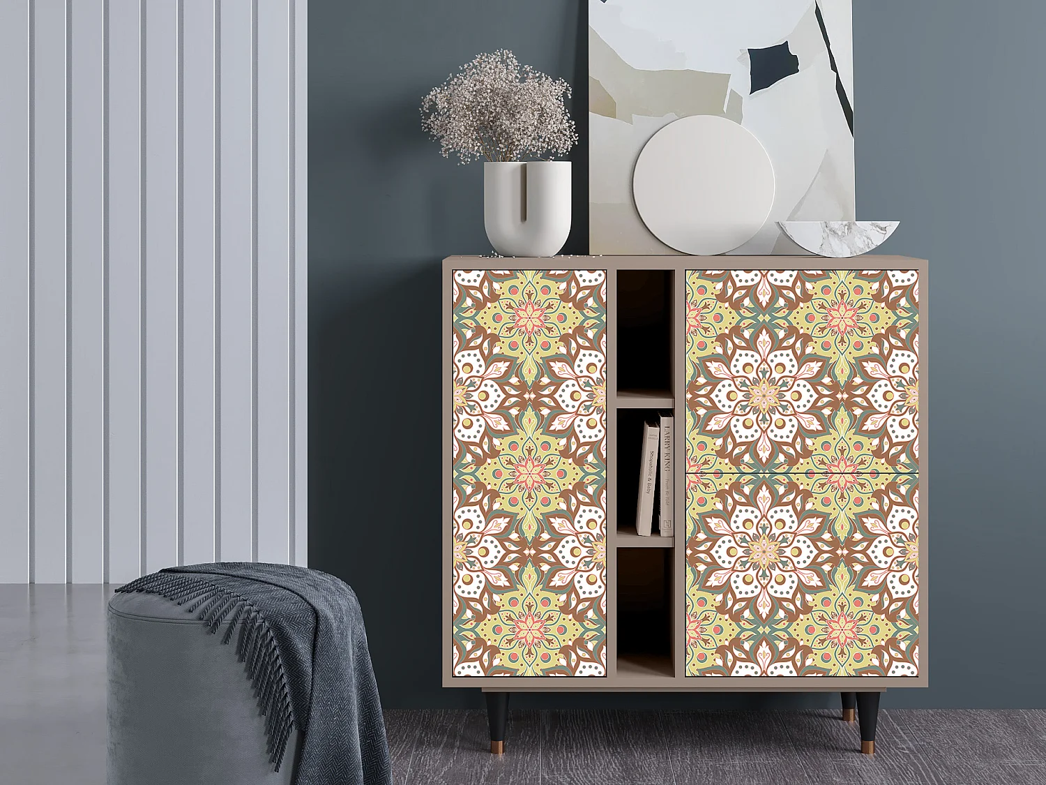 Credenza - 94х96х41 cm - BS5 - Chinese Tea, Latte