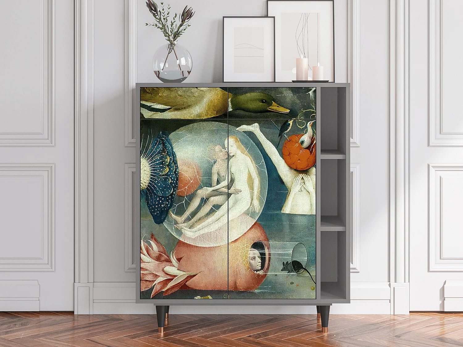 Kredens - 96х110х41 cm - BS6 - The Garden Of by Bosch, Szary