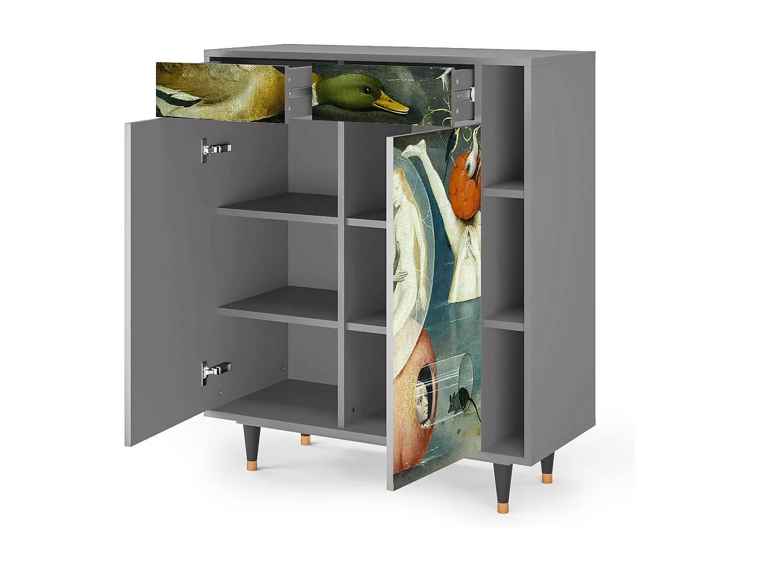 Kredens - 96х110х41 cm - BS6 - The Garden Of by Bosch, Szary