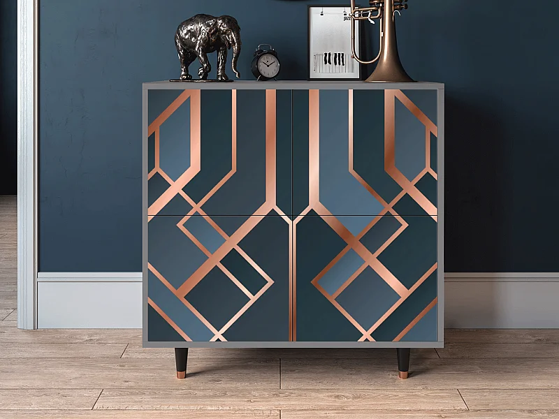 Aparador - 94x96x48 cm - BS3 - Ashy 1920', Cinza