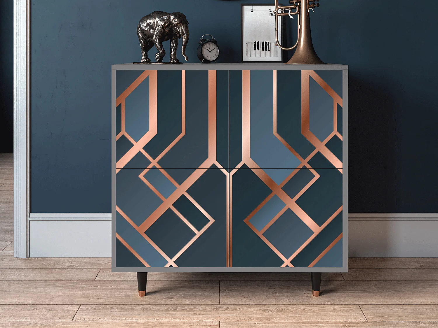 Dressoir - 94x96x48 cm - BS3 - Ashy 1920', Grijs