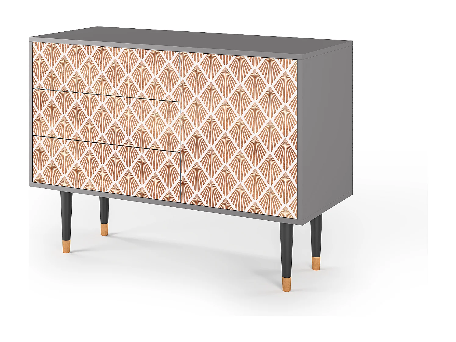 Credenza - 115х84х41 cm - S3 - Pastel Sunrise, Grigio