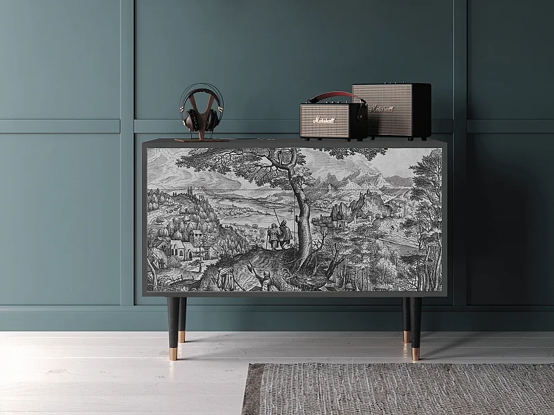 Buffet - 115x85x48 cm - BS4 - Milites Requiescentes, Anthracite