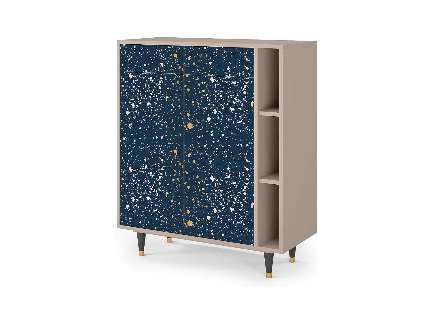 Kredens - 96х110х41 cm - BS6 - Starfall, Latte