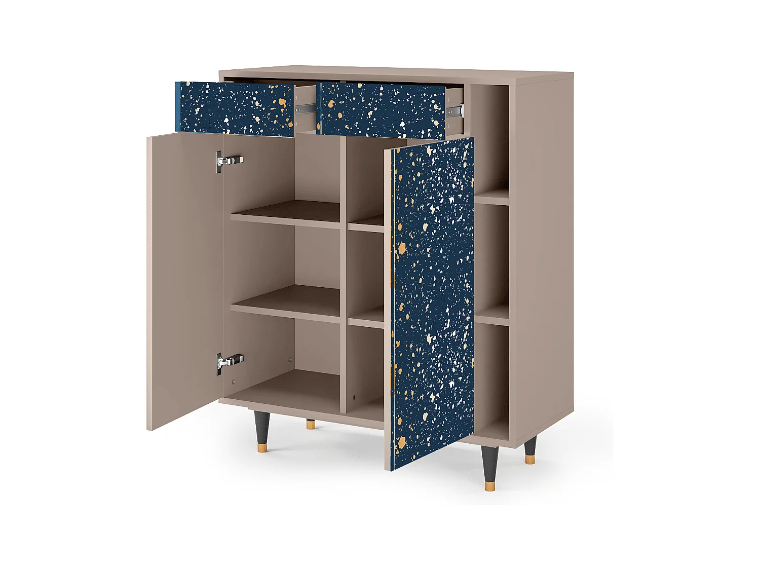 Kredens - 96х110х41 cm - BS6 - Starfall, Latte