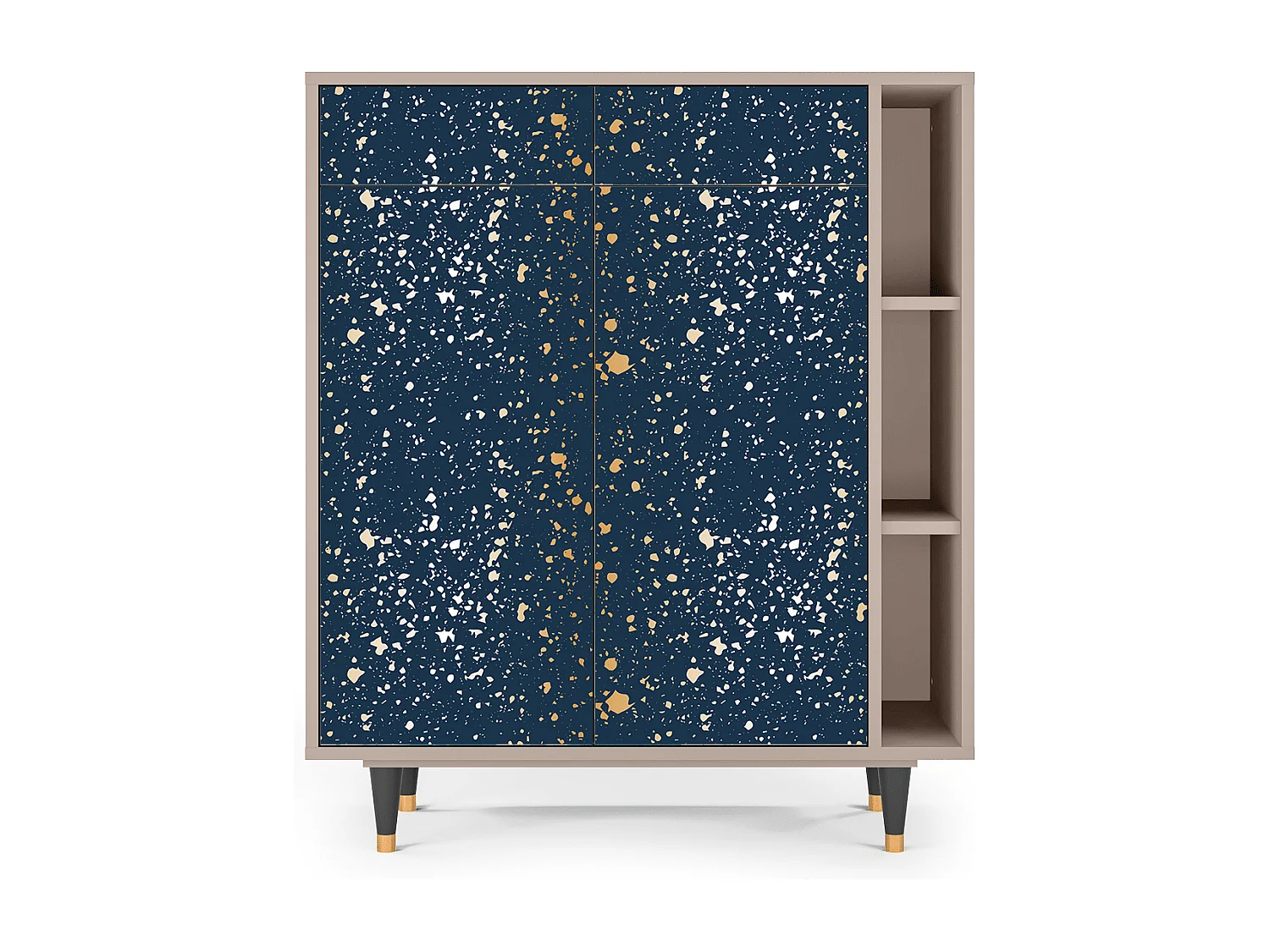 Kredens - 96х110х41 cm - BS6 - Starfall, Latte